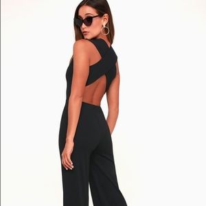 Lulu’s Black Backless Jumpsuit